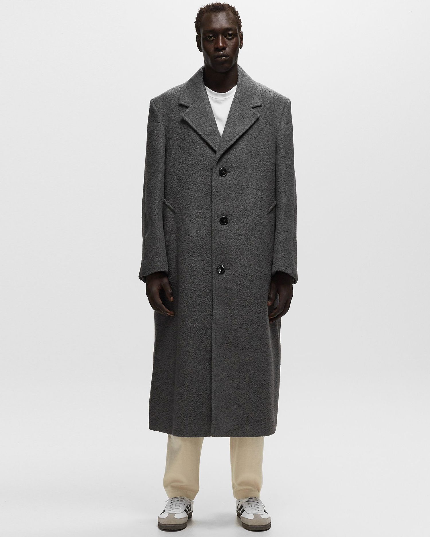 Kabáty AMI Paris Oversized Coat Čierna | HCO307.WV0025-055, 1