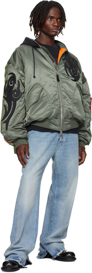 Bomber bunda VETEMENTS VETEMENTS x Alpha Industries Reworked Bomber Jacket Zelené | UH76BO890GG, 3