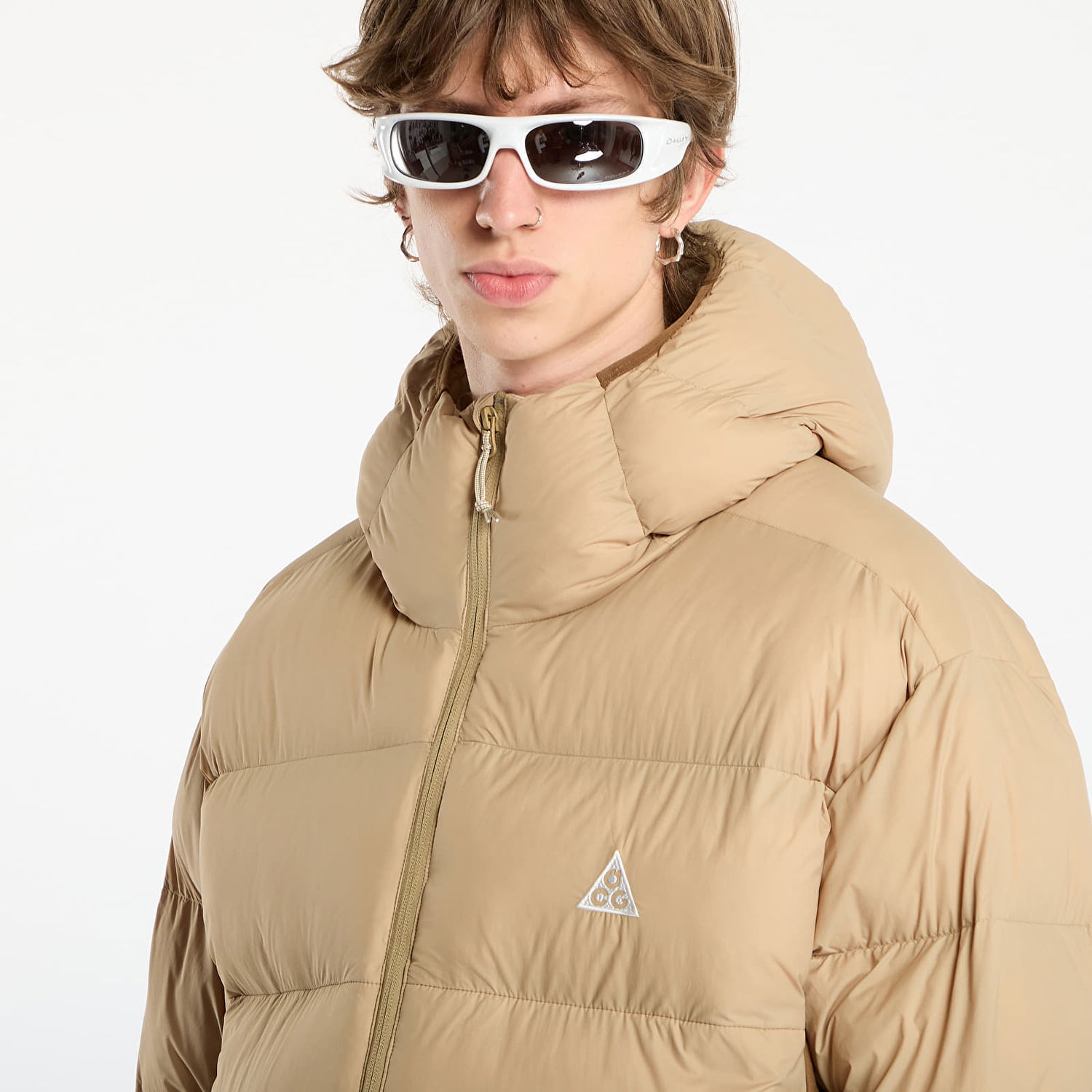 Prešívaná bunda Nike ACG ACG "Lunar Lake" PrimaLoft® Therma-FIT ADV Loose Hooded Jacket Béžová | FV8909-297, 1