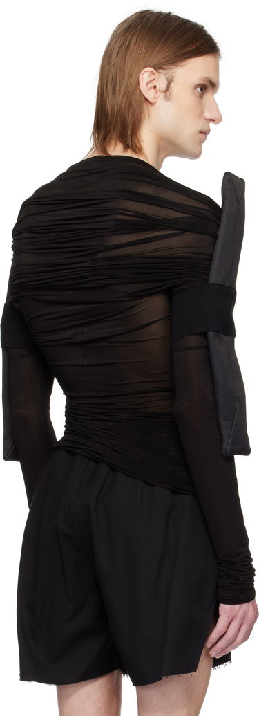 Šortky Rick Owens Rick Owens Hollywood Sheer Long Sleeve T-Shirt Čierna | RR01E5200 BZCD, 2