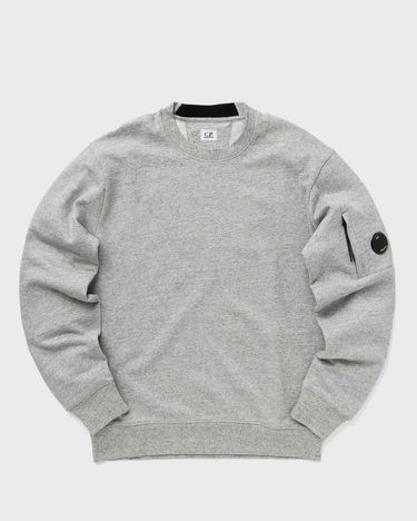 Mikina C.P. Company DIAGONAL RAISED FLEECE CREW NECK LENS SWEATSHIRT Šedá | 17CMSS023A005086W-M94, 0