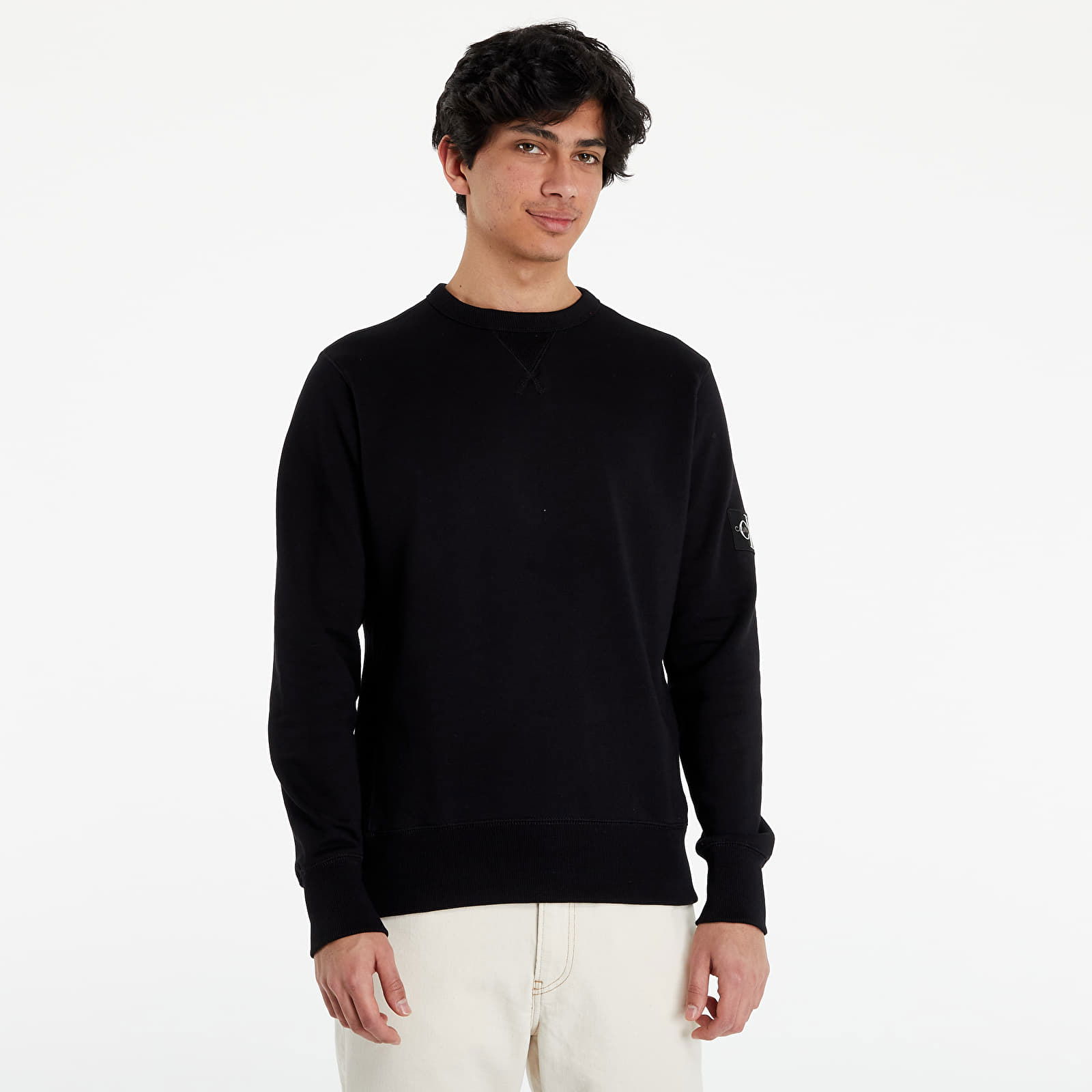 Monogram Sleeve Badge Crew Sweat CK