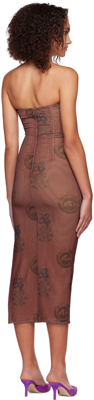 Šaty Miaou Miaou Lila Midi Dress Hnedá | 5025PM1ATL, 2