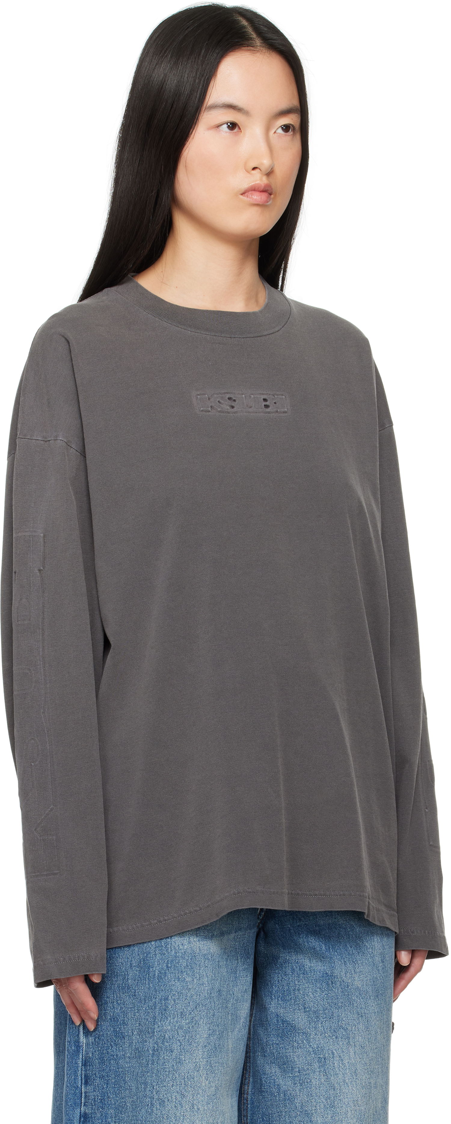 Tričko Ksubi Ksubi Sott Boyfriend Long Sleeve T-Shirt Šedá | WSP25TE010, 1