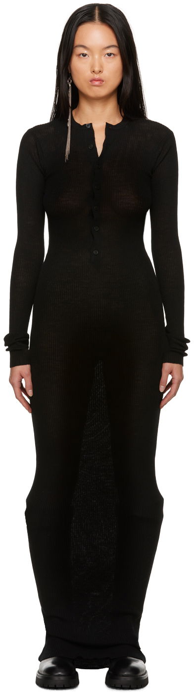 Šaty Ann Demeulemeester Ann Demeulemeester Danse Maxi Dress Čierna | 2302-W-KN27-KN027-099, 0