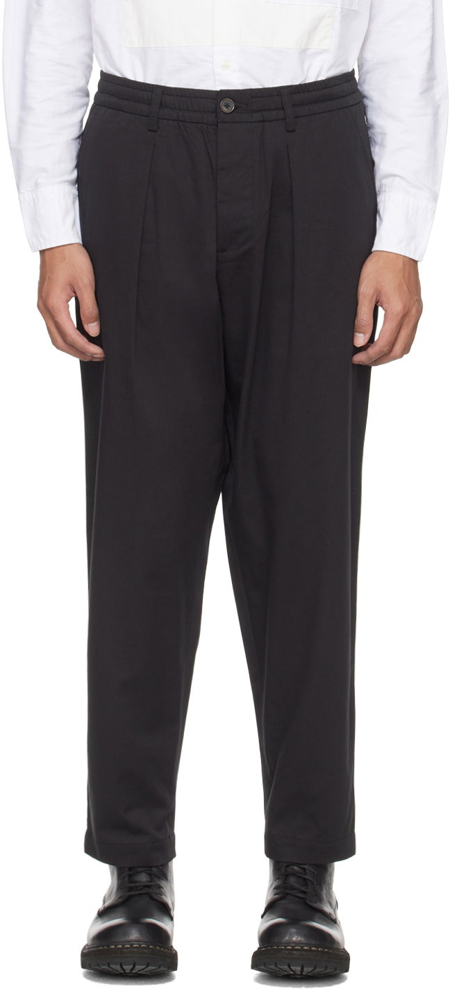 Nohavice Universal Works Universal Works Pleated Trousers Čierna | 00134, 0