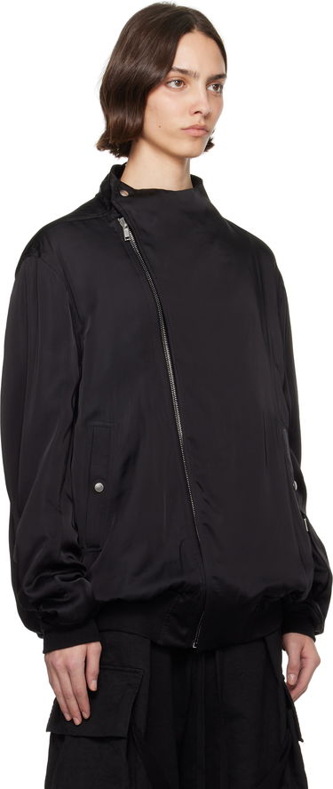 Bomber bunda Rick Owens Rick Owens Washed Charmeuse Anthem Bomber Jacket Čierna | RO01E7785 SCH, 1