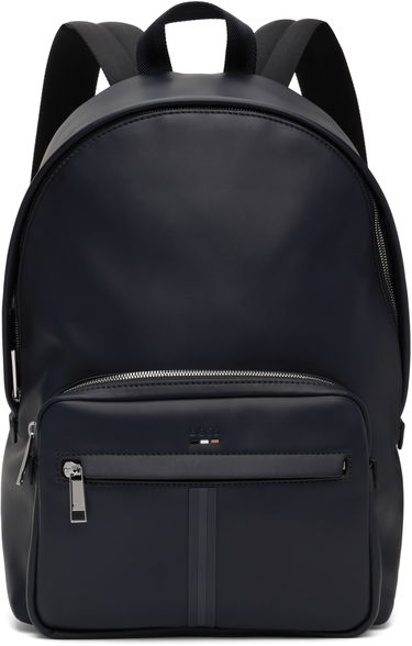 Batoh BOSS BOSS Embossed-Logo Backpack Navy | 50540342, 0