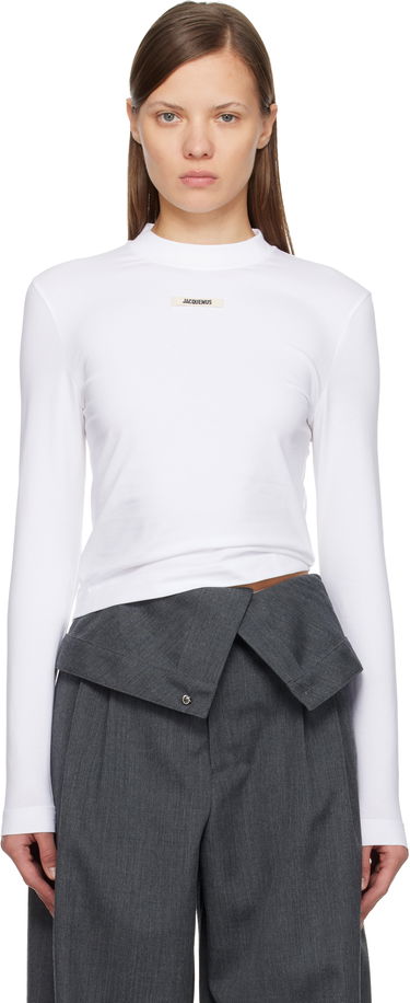 Tričko Jacquemus 'The Gros Grain' Long-Sleeve T-shirt Biela | 24ETSW00155AJ00124, 0