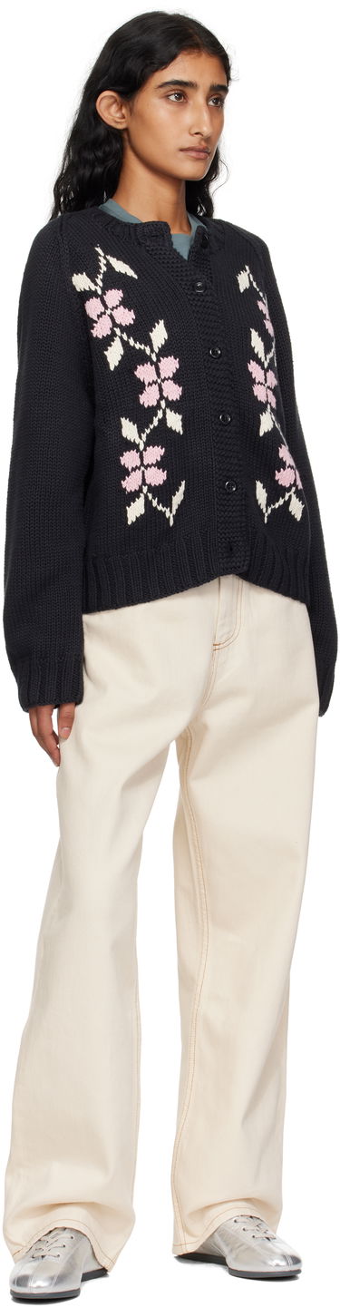 Sveter YMC YMC Atomic Knit Cardigan Čierna | Q8YME, 3