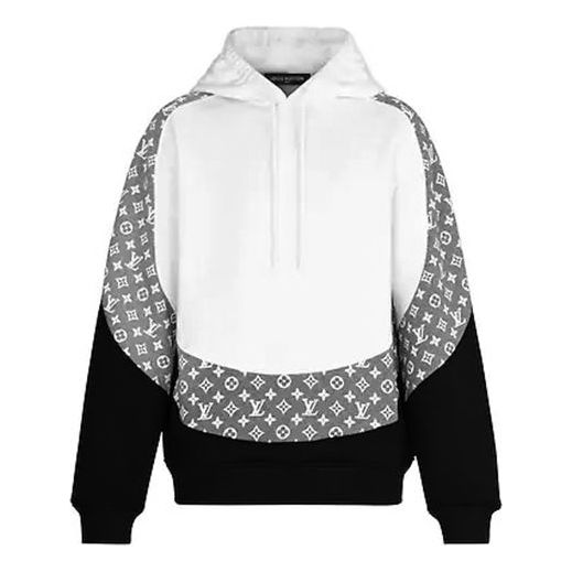Mikina Louis Vuitton Louis Vuitton Monogram Circular-Cut Hoodie Biela | 1A5VHV