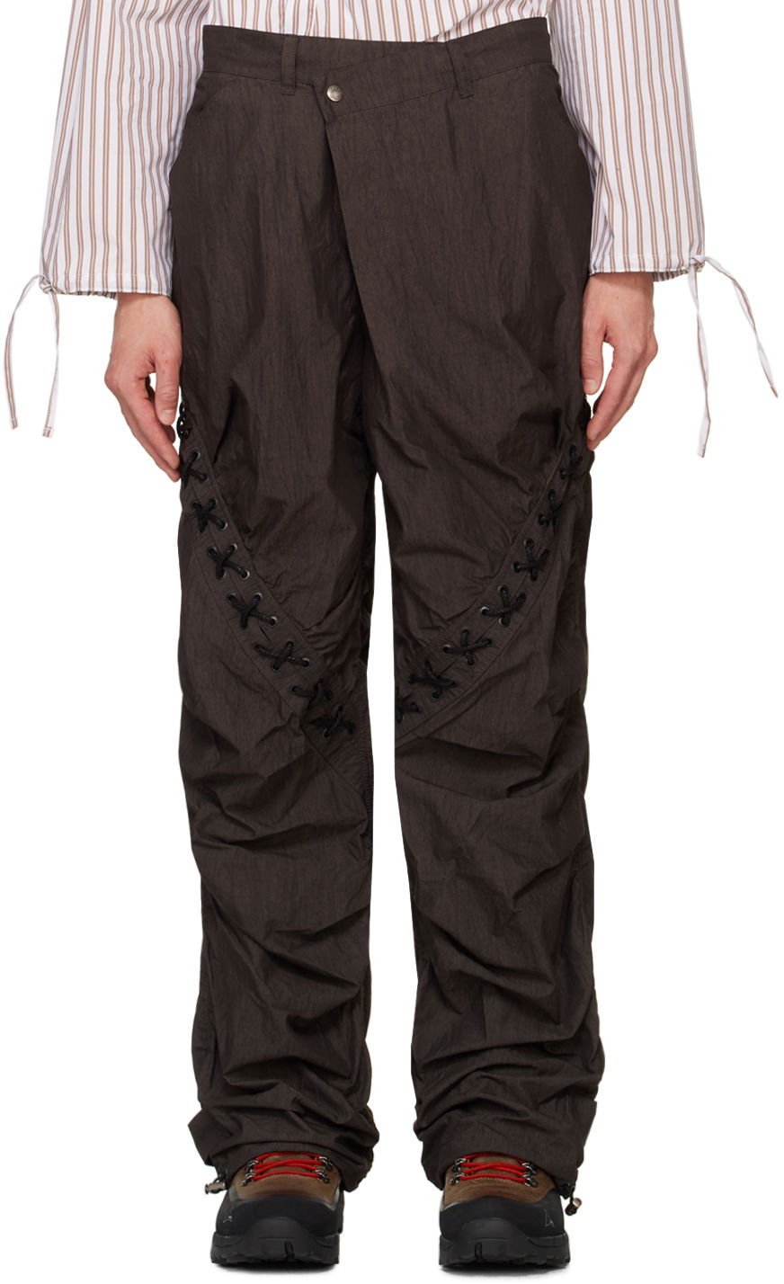 Cargo nohavice Andersson Bell Lace-Up Trousers Čierna | apa737m, 0