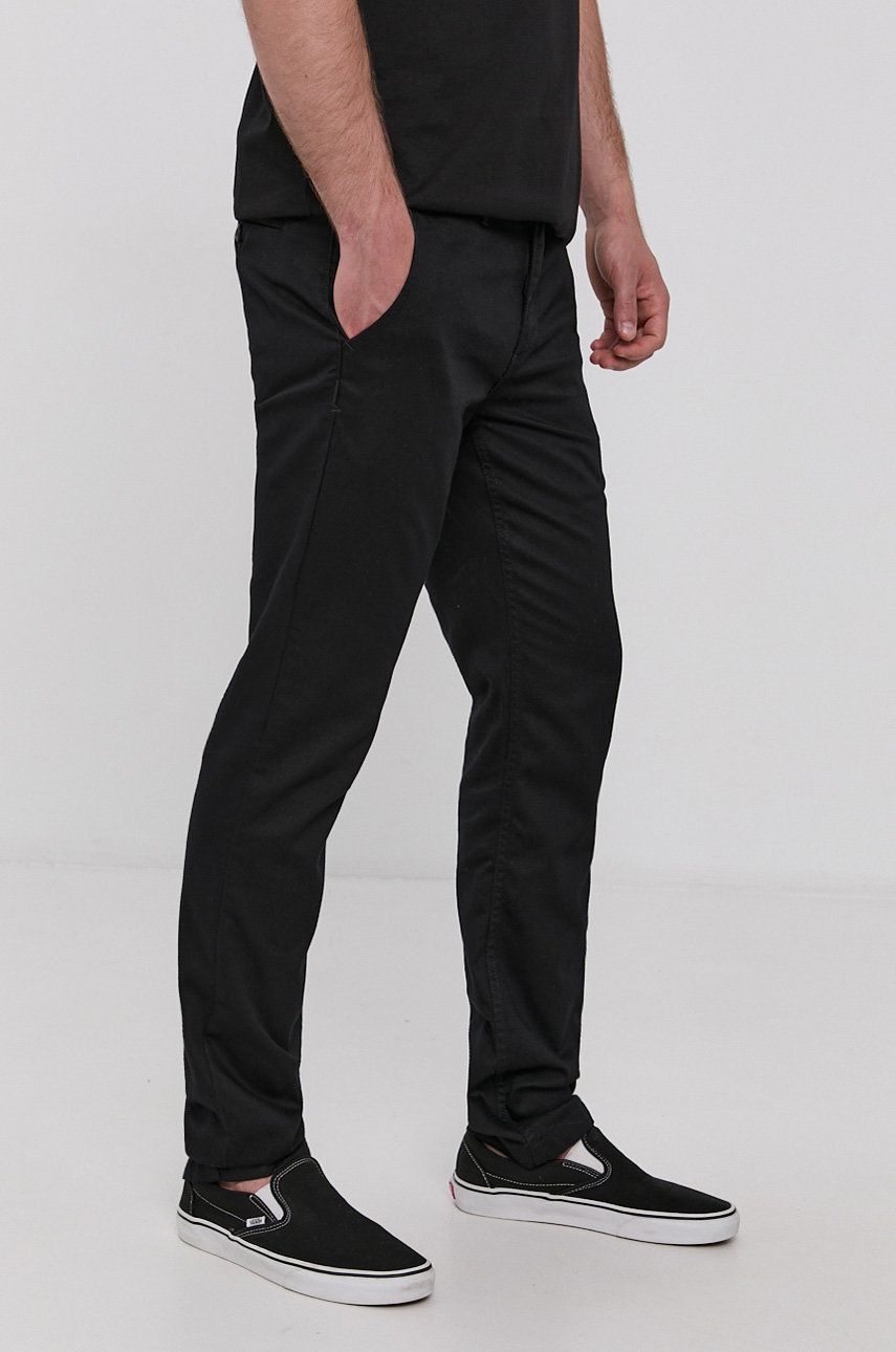 Nohavice Vans Authentic Chino Slim Pants Čierna | VN0A5FJ7BLK1, 0