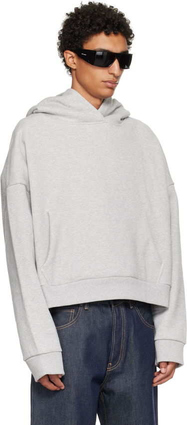 Mikina Entire Studios Entire Studios Heavy Cropped Hoodie Šedá | ES2125SI, 1