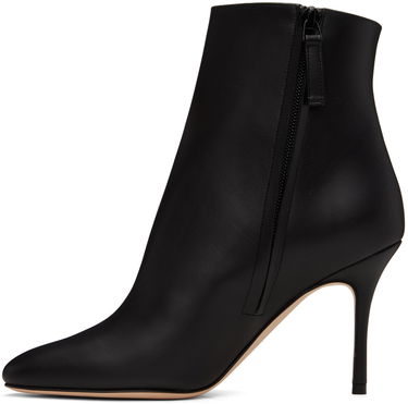 Starostlivosť o obuv Manolo Blahnik Manolo Blahnik Insopo Leather Ankle Boots Čierna | 319-1187, 2