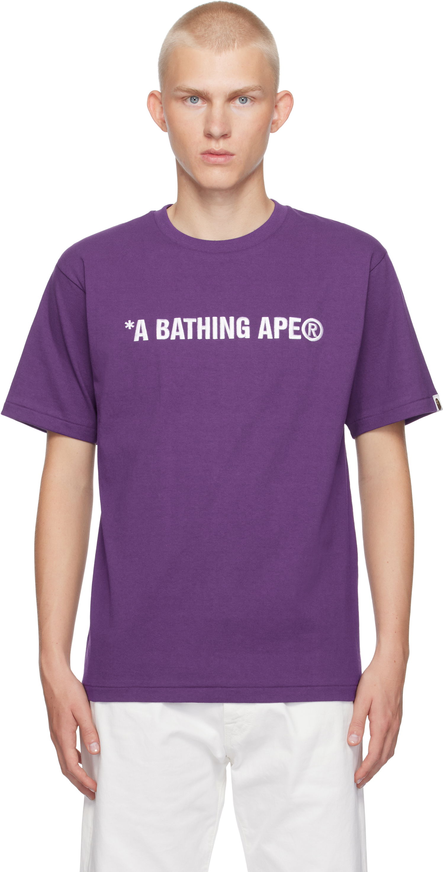Tričko BAPE Logo T-Shirt Fialová | 001TEK301321M, 0