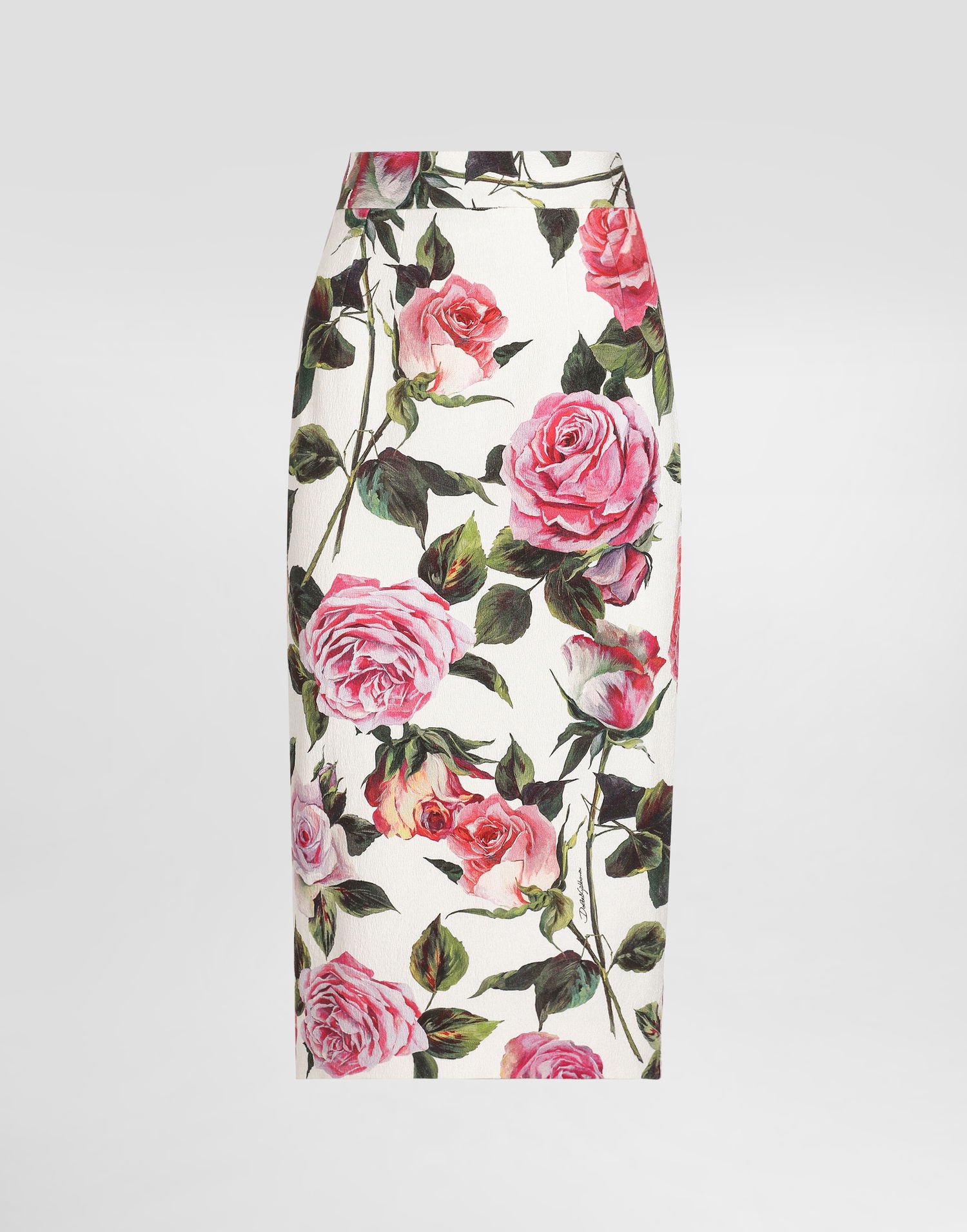 Sukňa Dolce & Gabbana Dolce & Gabbana Rose-Print Cotton Jacquard Calf-Length Skirt Rôznofarebný | F4CVPTFSRQJHA5IG, 0