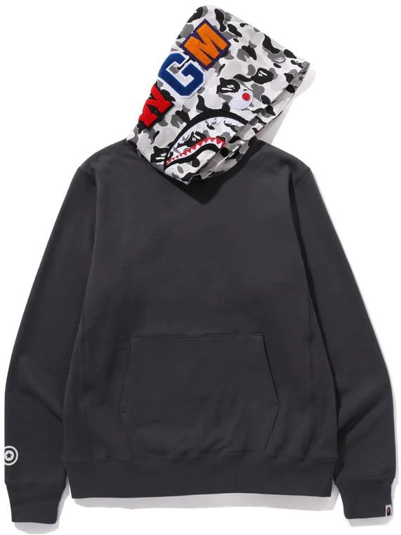 Mikina BAPE Bape ABC Camo Shark Pullover Hoodie Šedá | 0ZXSWM114006L-CHA, 0