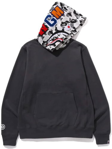 Mikina BAPE Bape ABC Camo Shark Pullover Hoodie Šedá | 0ZXSWM114006L-CHA, 0