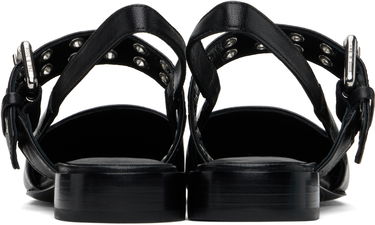 Oblečenie rag & bone Rag & Bone Astra Leather Slingback Slippers Čierna | WFF24SF002TB2, 1