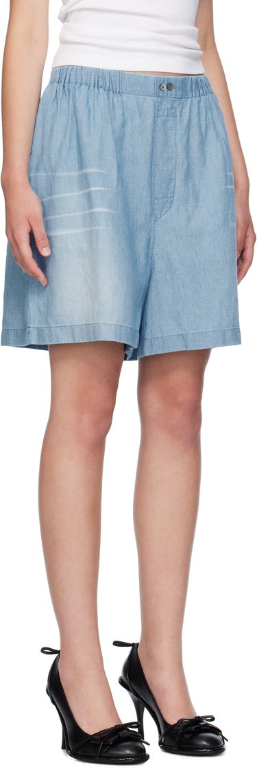 Šortky Acne Studios Acne Studios Stamp Shorts Modrá | BE0183-, 4
