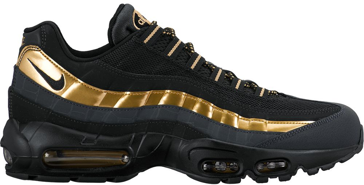 Tenisky a topánky Nike Air Max 95 Black Metallic Gold Čierna | 538416-007, 0
