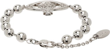 Náramok Vivienne Westwood Thames Mini Bas Relief Crystal Beaded Bracelet Metalická | 6102024O-02P409-, 1