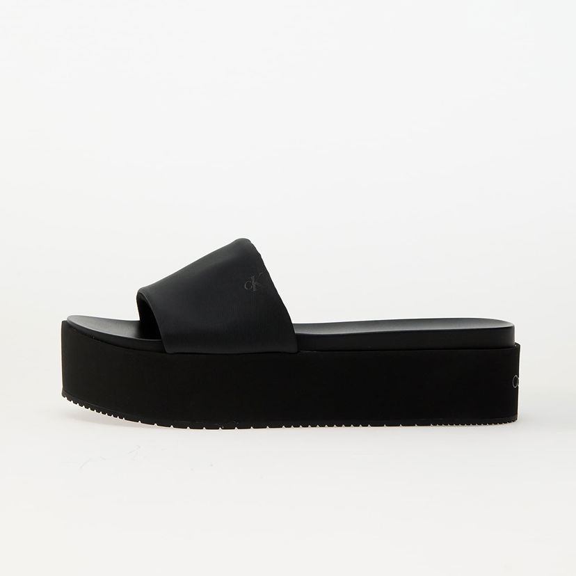 Tenisky a topánky CALVIN KLEIN Flatform Sandal Slid Black Čierna | YW0YW01791 0GJ