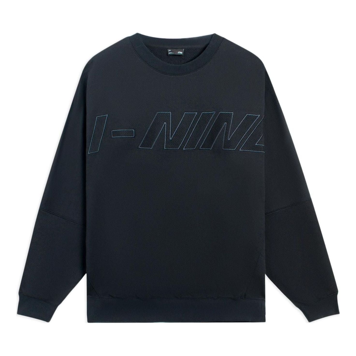 Sveter Li-Ning Embroidered Logo Sweatshirt Čierna | AWDS927-3, 0