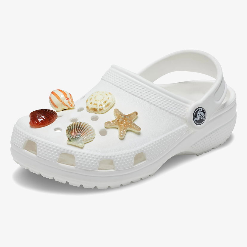 Starostlivosť o obuv Crocs Seashells Jibbitz Charms 5 Pack Biela | 10014671