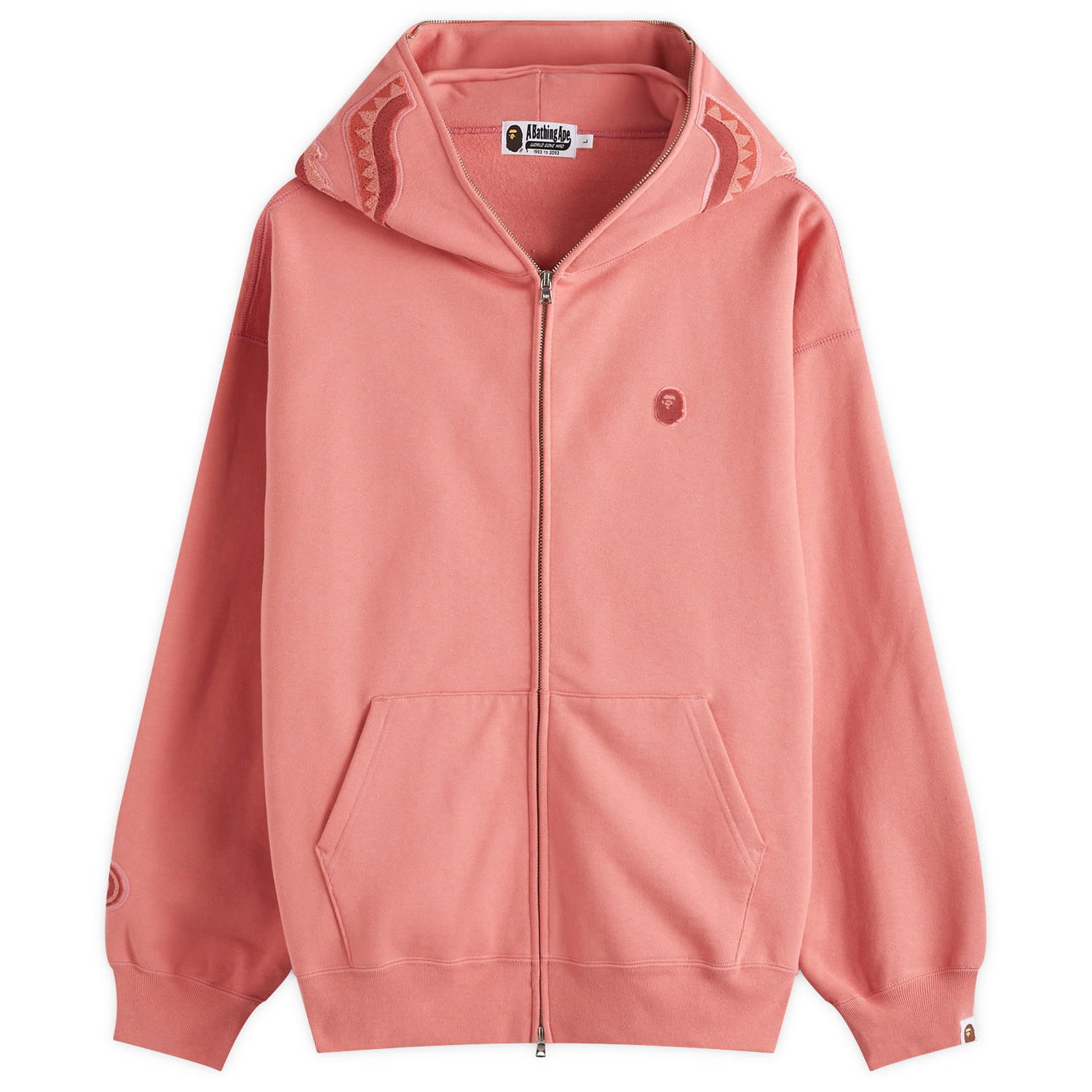 Mikina BAPE One Point Shark Full Zip Hoodie Ružová | 001ZPK301306M-PNK, 0