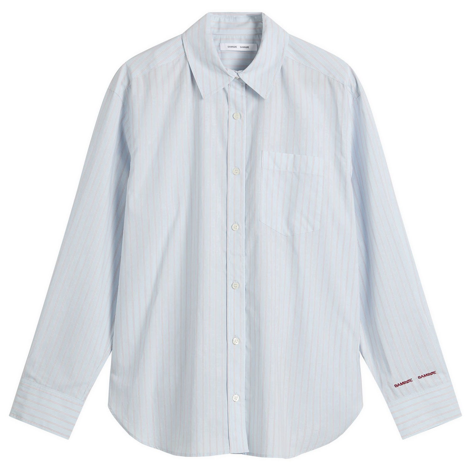 Košeľa Samsoe Samsoe Salova Stripe Shirt Modrá | F25400059-CLR002401, 1
