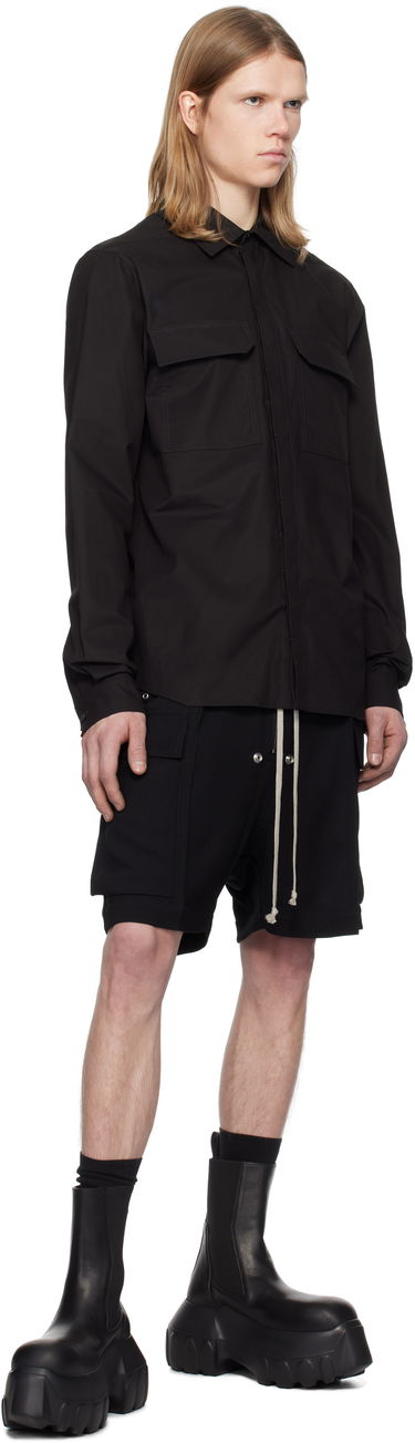 Šortky Rick Owens Rick Owens Hollywood Cargobela Shorts Čierna | RU01E5360 WA, 3