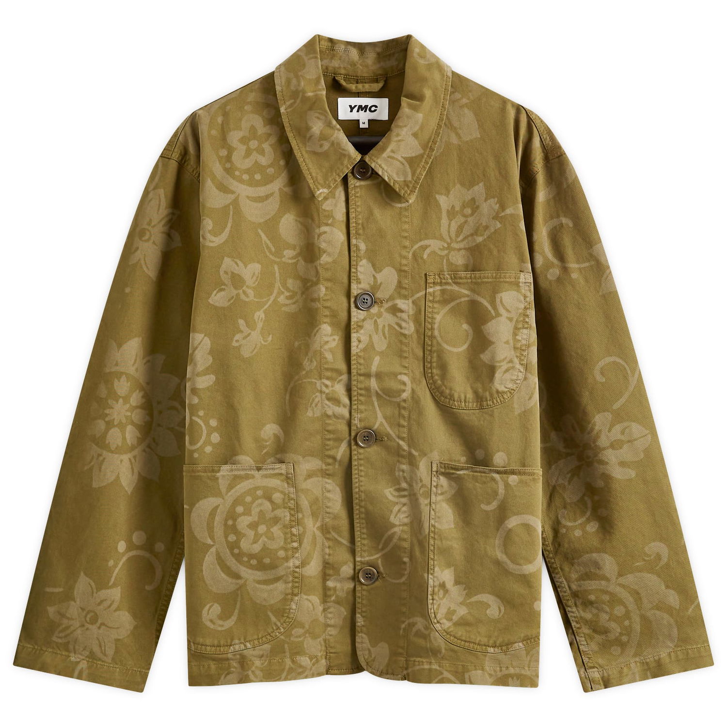 Košeľa YMC Floral Chore Jacket Zelené | P5WMD-30, 0