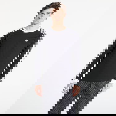 Tričko adidas Performance 3-Stripes Longsleeve Tee Čierna | KE3546, 4