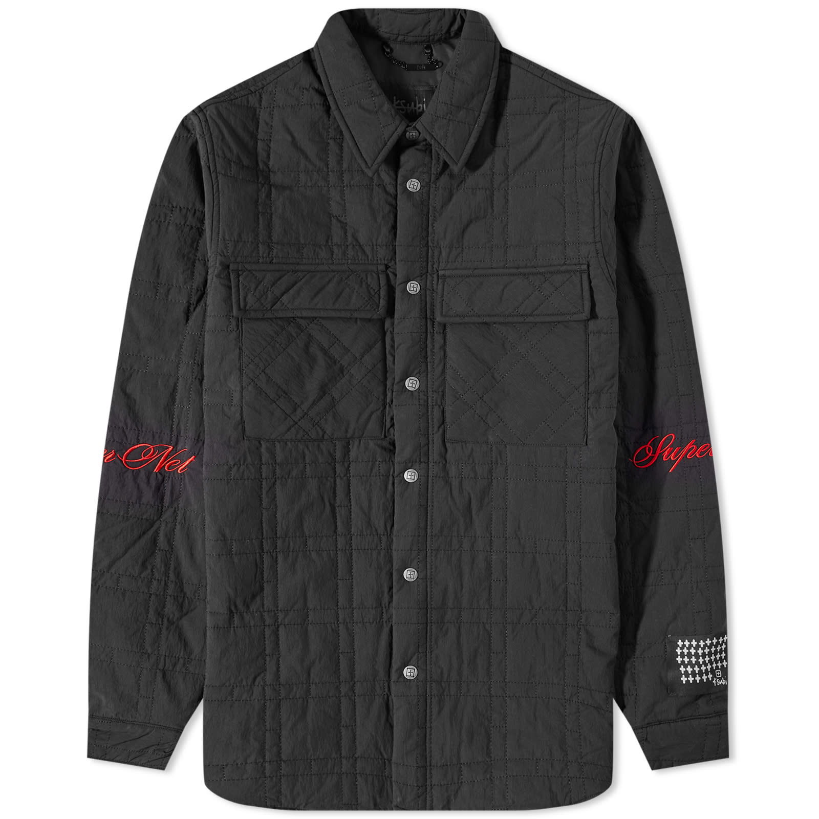 Pixel Quilted Shirt Jacket