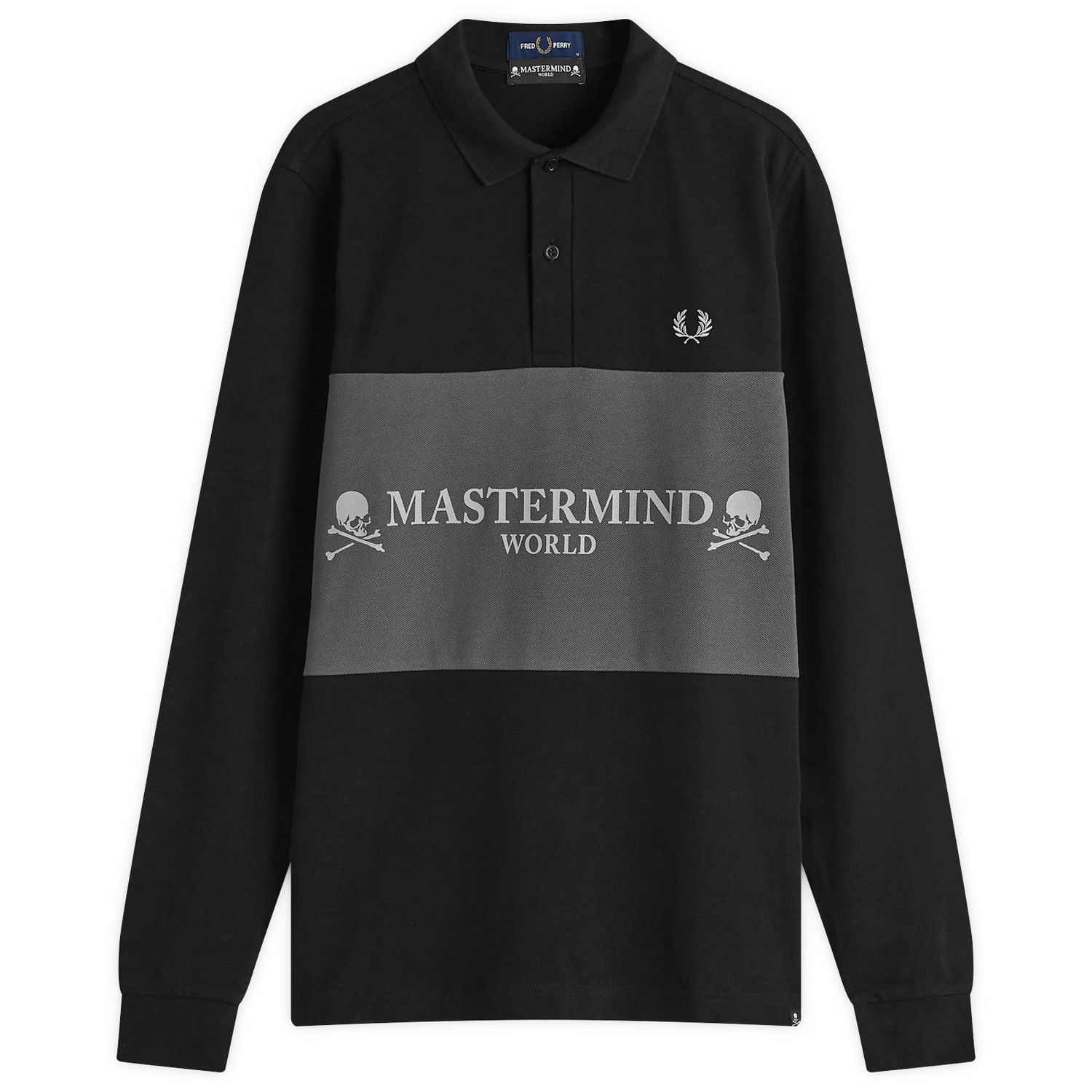 Polo tričko Fred Perry Long Sleeve Polo Shirt Čierna | SM8175-BLK, 0