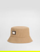Dolce & Gabbana Canvas Bucket Hat With Branded Tag
