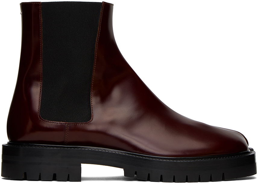 Tenisky a topánky Maison Margiela Tabi County Chelsea Boots "Burgundy" Hnedá | S57WU0275 P3827, 0