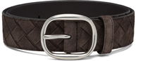 Bottega Veneta Intrecciato Suede Belt