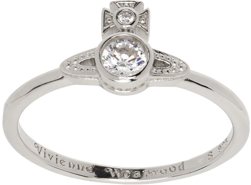 Prsteň Vivienne Westwood Orb Crystal Ring Metalická | 64040100-01P102-SM