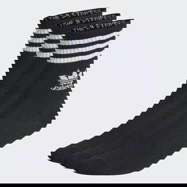 Ponožky adidas Originals Mid Cut Crew Socks – 3 pack Čierna | IL5022, 1