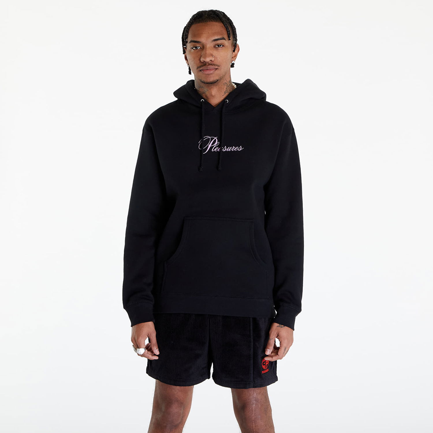 Mikina Pleasures Stack Hoodie Čierna | P24SP055 BLACK, 0