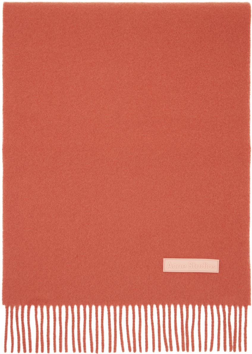 Šál Acne Studios Wool Fringe Scarf Ružová | CA0215-, 0