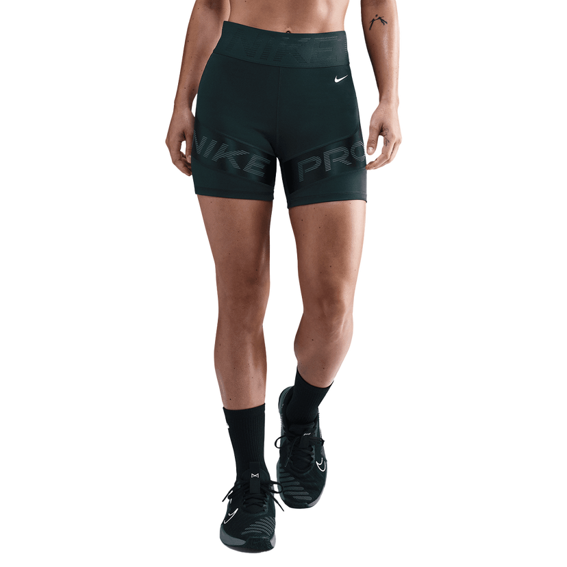 Šortky Nike Nike Pro Dri-FIT Sculpt High-Rise 5-inch Shorts Zelené | HV2366-390