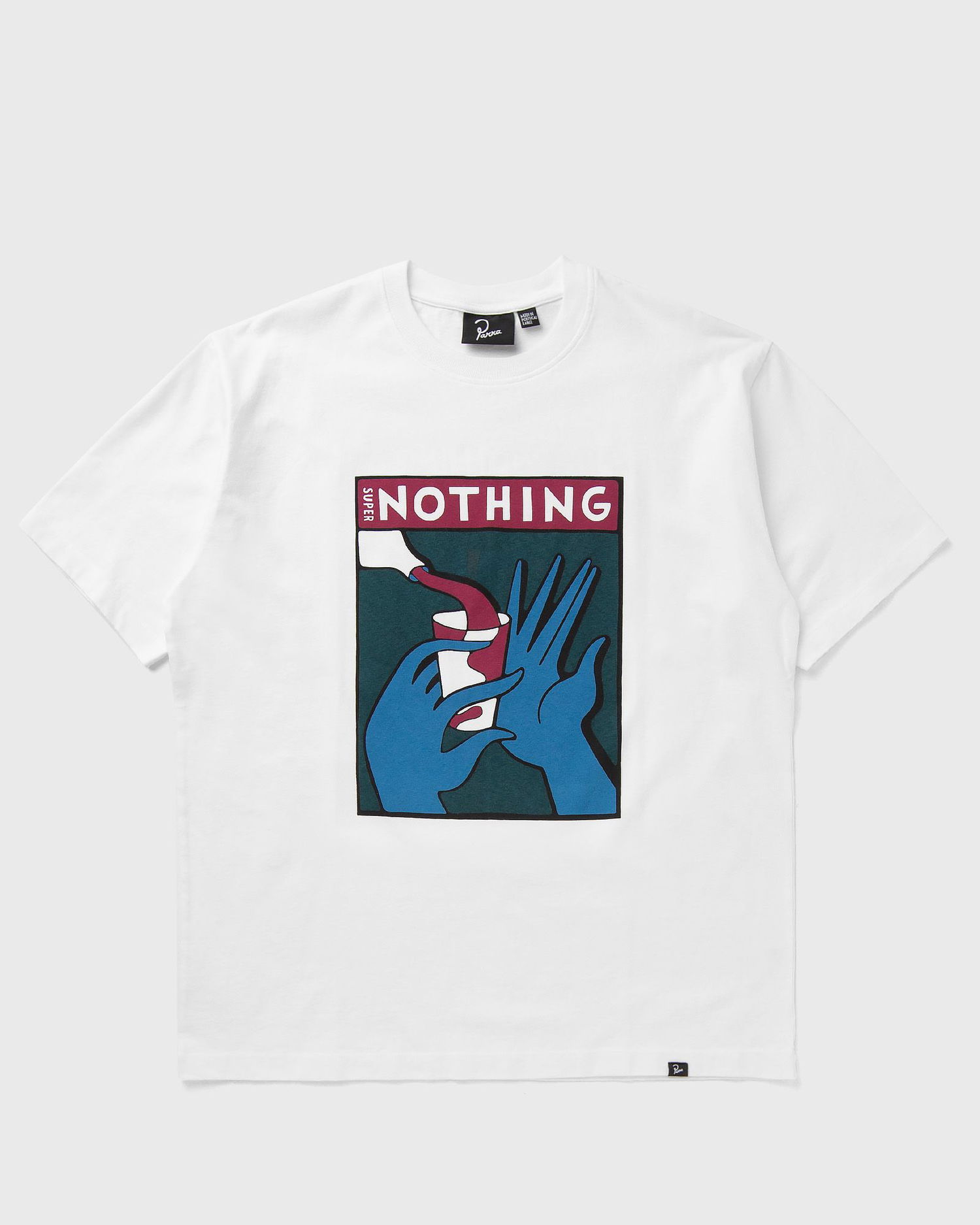 Tričko By Parra Super Nothing Graphic T-Shirt Biela | 54100, 1