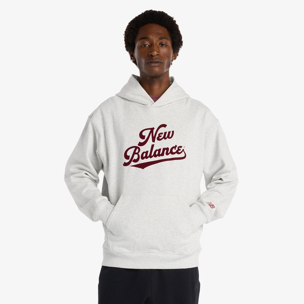 Mikina New Balance Athletics Legacy Hoodie Šedá | MT53902-AHH, 1