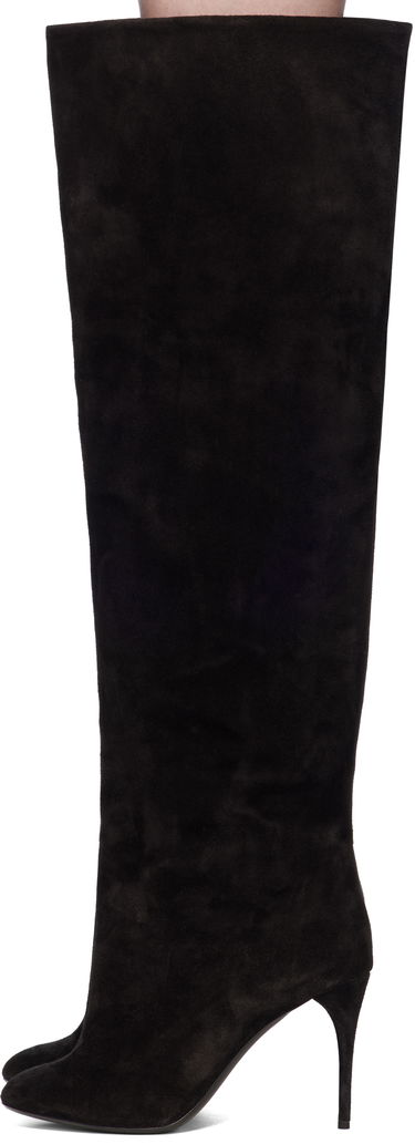 Starostlivosť o obuv Alaïa ALAÏA Suede Knee-High Boots Čierna | AA3O056CK177, 2