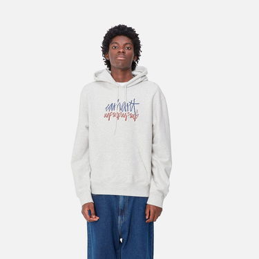 Mikina Carhartt WIP Hooded Sweatshirt Stereo Šedá | I033624_9, 0