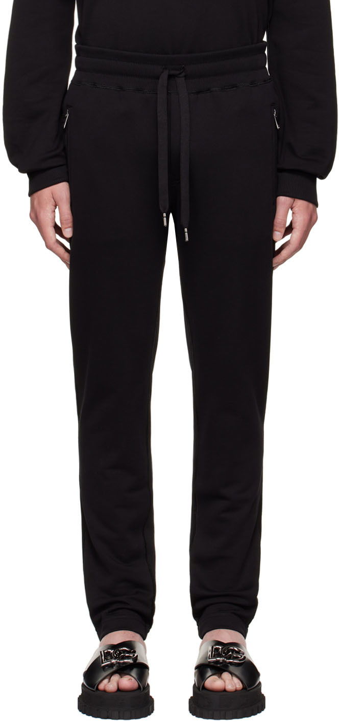 Tepláky Dolce & Gabbana Black Cotton Lounge Pants Čierna | GYWEATFU7DU, 0